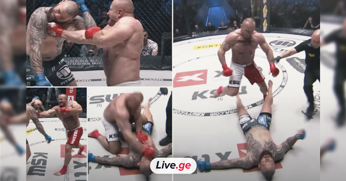 MMA – სტრონგმენმა მეტოქე ბრუტალური ნოკაუტით დაამარცხა | VIDEO