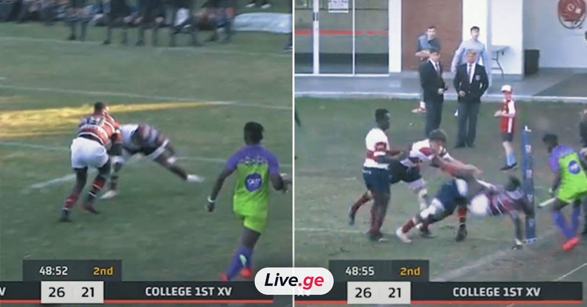 School’s Rugby | ბრწყინვალე კონტაქტი ლელოს ხაზთან | VIDEO