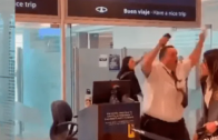 აეროპორტის თანამშრომლის რეაქცია არგენტინის ნაკრების გოლზე | VIDEO